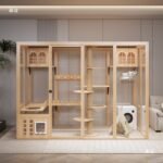 Panoramic Glass Cat Villa Cat Room Cattery Large Luxury Cat Cage Cat House Pet Shop Cat Cabinet - Image 5