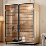 Pet Villa Home Cat House Indoor Extra Large Free Space Cat Cabinet Luxury Cat House Panoramic Cage - Image 17