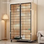 Pet Villa Home Cat House Indoor Extra Large Free Space Cat Cabinet Luxury Cat House Panoramic Cage - Image 4