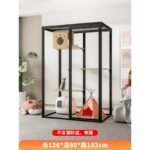 Cat Cage Glass Cat Villa Cat Room Cattery Large Panoramic Luxury Cat Cage Cat House Pet Metabo - Image 13