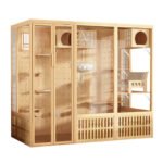 Cat Villa Cat Cage Home Panoramic Extra Large Space Cat House Luxury Indoor Large Cat Villa Glass Cat House - Image 5