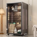Pet Villa Home Cat House Indoor Extra Large Free Space Cat Cabinet Luxury Cat House Panoramic Cage - Image 25