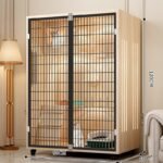 Pet Villa Home Cat House Indoor Extra Large Free Space Cat Cabinet Luxury Cat House Panoramic Cage - Image 20