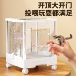 Sugar Glider Cage Breeding Cage Acrylic Horizontal Wire Double-Layer Moving Castle Squirrel Flowering Squirrel Flying Squirrel Luxury Villa - Image 2