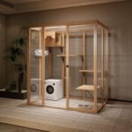 Panoramic Glass Cat Villa Cat Room Cattery Large Luxury Cat Cage Cat House Pet Shop Cat Cabinet - Image 10