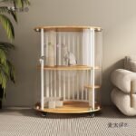 Small Cylindrical Cat Villa 360 Panoramic Four-Story Mobile Cat House Cat House Cat House Shimai Taibo - Image 4