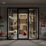 Cat Cage Glass Cat Villa Cat Room Cattery Large Panoramic Luxury Cat Cage Cat House Pet Metabo