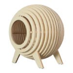 Wooden Cat Cage Pet Shop Honeycomb Cat Cabinet Cat Villa Cattery Cat House Home Indoor Solid Wood Multi-Layer Cat Climbing Frame - Image 5