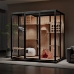 Panoramic Glass Cat Villa Cat Room Cattery Large Luxury Cat Cage Cat House Pet Shop Cat Cabinet - Image 15
