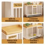Dog Cage Pet Indoor Large, Medium And Small Dog With Toilet Bold And Reinforced Luxury Dog ​​Villa Dog House Home Dog Kennel - Image 3