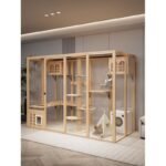 Cat Cage Glass Cat Villa Cat Room Cattery Large Panoramic Luxury Cat Cage Cat House Pet Metabo - Image 21