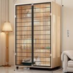 Pet Villa Home Cat House Indoor Extra Large Free Space Cat Cabinet Luxury Cat House Panoramic Cage - Image 10