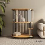 Small Cylindrical Cat Villa 360 Panoramic Four-Story Mobile Cat House Cat House Cat House Shimai Taibo - Image 3