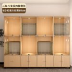 Dog Cage Stainless Steel Display Cabinet Cat Cage Fostering And Breeding Solid Wood Cat Villa Cat And Dog Integrated Cage For Pet Shop - Image 9