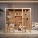 Panoramic Glass Cat Villa Cat Room Cattery Large Luxury Cat Cage Cat House Pet Shop Cat Cabinet - Image 25