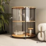 Small Cylindrical Cat Villa 360 Panoramic Four-Story Mobile Cat House Cat House Cat House Shimai Taibo - Image 2